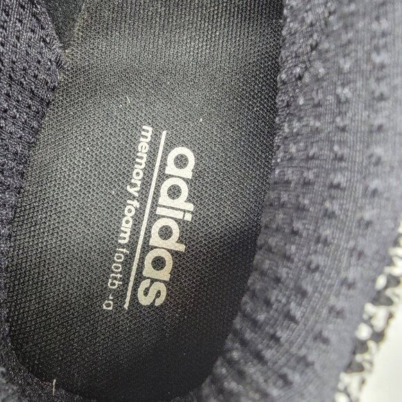 Adidas Sneakers Cloudfoam Shoe Womens Size 7 Grey & Black Athletic Running - Picture 9 of 11